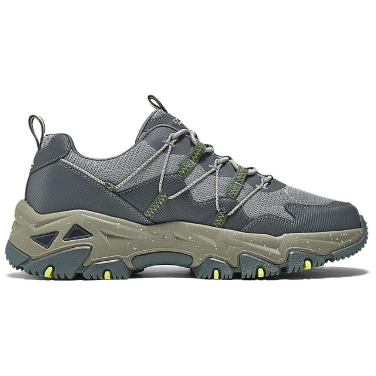 Skechers DLites Hiker Удобные Универсальные Прочные Низкие Повседневные Кроссовки Мужские Серый Коричневый 237421-GYMT
