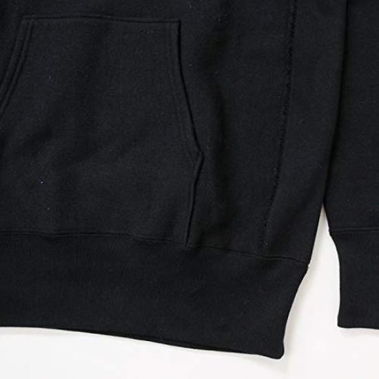 Hoodie Sweatshirt Brushed Lining Single Blue Tag Reverse Hooded Sweatshirt Black S [Champion] 11.5oz Weave(R) C3-W102 Men's