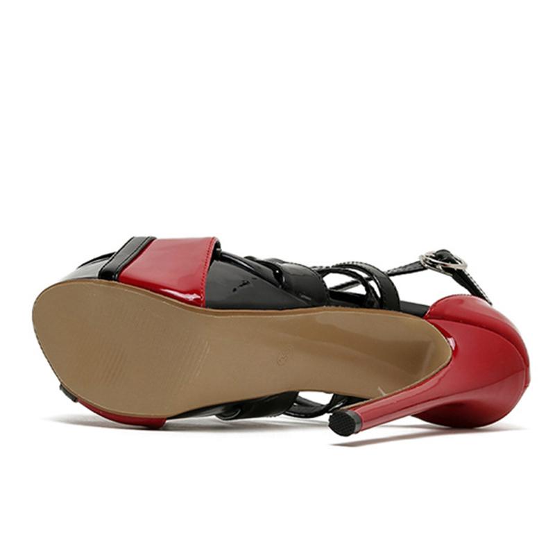 Пикантные женские сандалии с открытым носком на очень высоком каблуке 16,5 см, вечерние, свадебные и банкетные туфли на шпильке, модные туфли-лодочки на платформе с пряжкой и ремешком