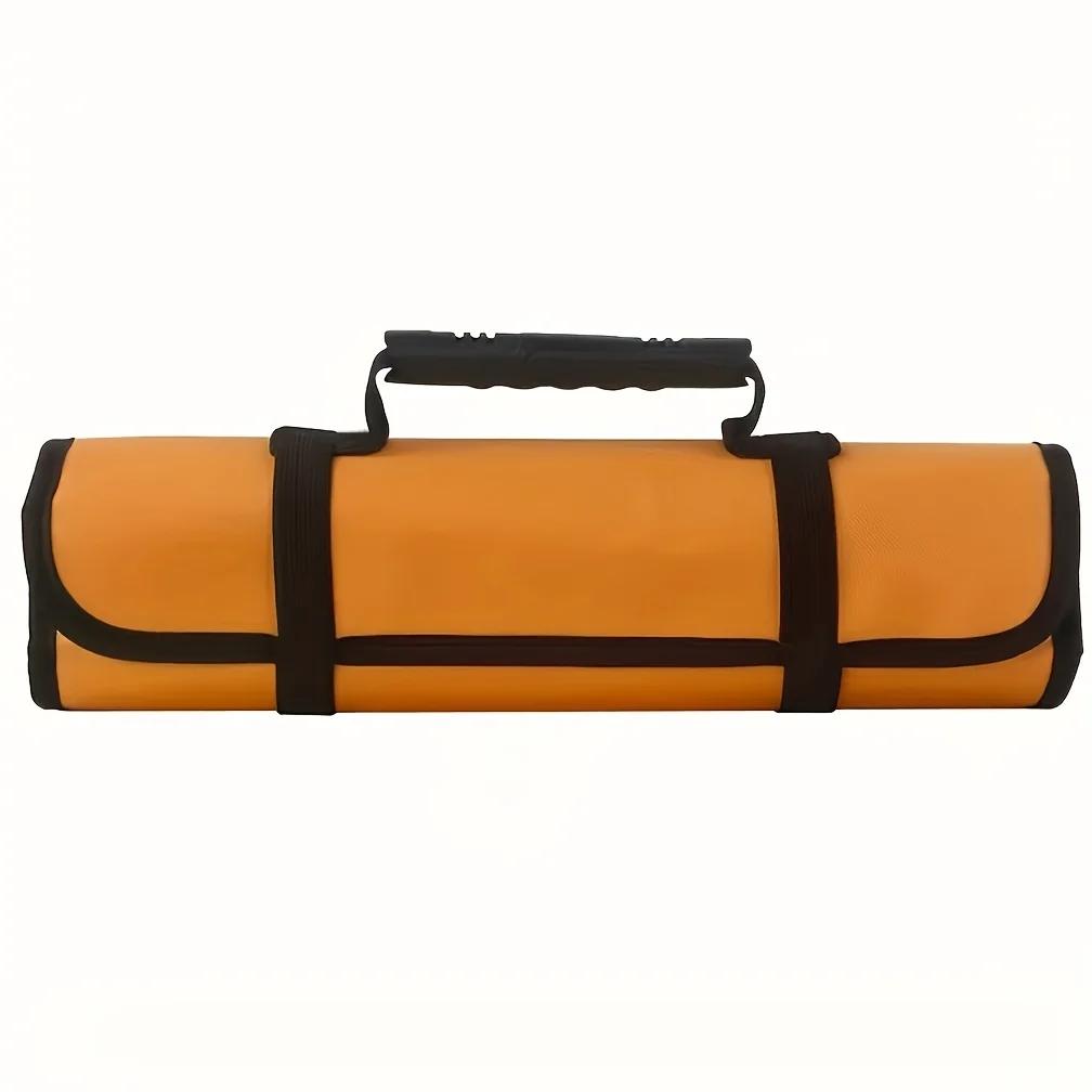 22 Multi Pockets Oxford Canvas Folding Wrench Roll Storage Tools Bag Waterproof Hand Roller Electrician Tools Organizer Bag