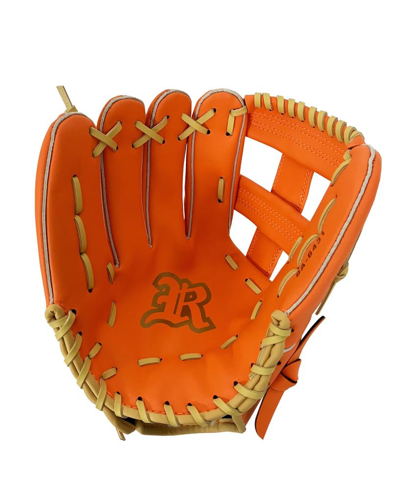 Перчатки для бейсбола софтбола общего назначения 12 дюймов оранжевые 431 для левой руки универсальные