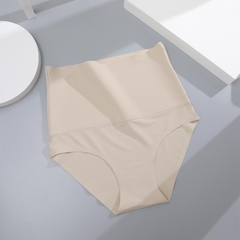 FINETOO Высокая талия бесшовные корректирующие трусики антибактериальные женское нижнее белье мягкие трусы с промежностью для женского нижнего белья корректирующее белье