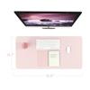 PU Leather PU Mouse Pad Waterproof Keyboard Mousepad Easy Clean Desk Blotter  Home