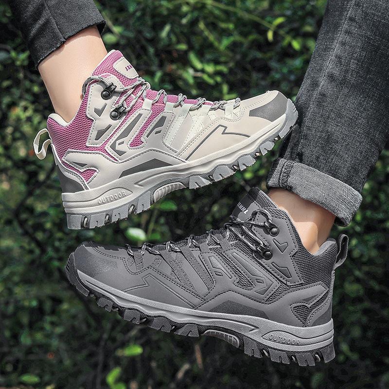 Большой размер высокие кроссовки для хайкинга дышащие дорожные кроссовки для хайкинга нескользящие и износостойкие обувь для активного отдыха