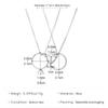 Новое ожерелье-подвеска с кольцом для пары в стиле INS, магнитное притяжение, шарм в форме сердца, цинковый сплав, цветное, цепочка на шею, подарки на День святого Валентина