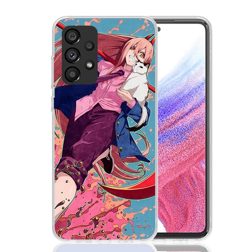 C-Chainsaw Mans Power Phone Case For Samsung Galaxy A52 A32 A22 A12 A02S A50S A30S A51 A31 AA71 Note 20 Ultra 10 S10 Plus Galaxy