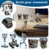 Поршневая скульптура для лица, украшение из смолы в виде шестерни, украшение для дома для автолюбителей
