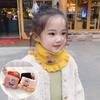 Children's Knit Scarf: Cute Deer Design, Warm, Windproof, Faux Wool Collar for Autumn and Winter
