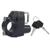 Universal Motorcycle 22mm 0.9in Handlebars Helmet Lock Set Padlock Accessories