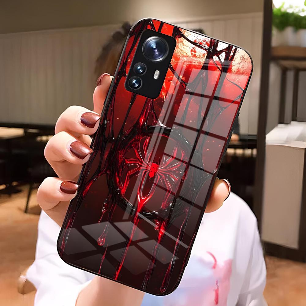 Scary Spider Phone Case For Samsung S25 S24 S23 S22 S21 S20 Plus Ultra Note20 Glass Phone Case Popular Premium