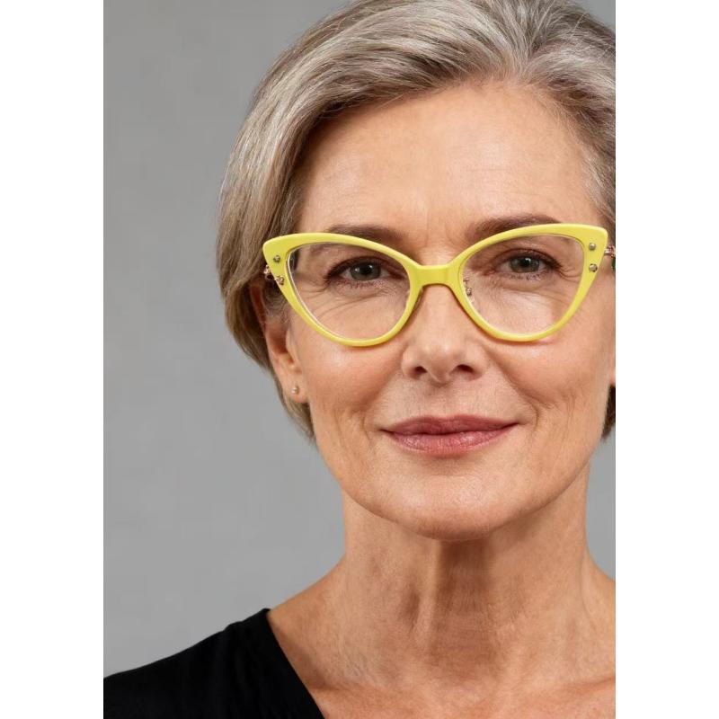 Women Acetate Glasses Frame High Quality Fashion Reading Glasses Optical Prescription Eyeglasses Frame for Woman Cat Eye Eyewear
