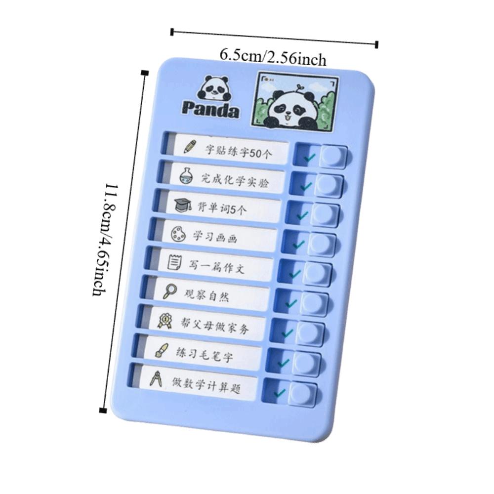 Panda Good Habit Punch Card Capybara Self-discipline Punch Card To Do List
