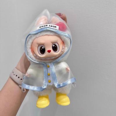 17см Детская одежда Плащ Сидящая Вечеринка Детская одежда Лабу Виниловая одежда для куклы