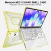 Универсальный чехол для ноутбука Apple Macbook Neo 13 дюймов A3404, в цвет оригинала, устойчивый к царапинам, неоновый, с металлическим каркасом