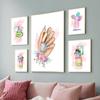 Модные постеры для маникюрного салона и принты, настенное искусство, маникюр, парикмахер, подарок, холст, живопись, гостиная, туалетный столик, украшение для дома