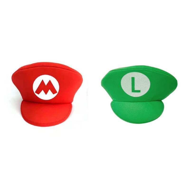 Игра Супер Аниме Марио Луиджи Брос Косплей Шляпа Взрослый Детский Хэллоуин Реквизит Костюм