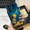 Чехол для телефона Маленький Принц и Лис для Samsung S26 S25 S24 FE S23 S22 S21 Plus S20 Ultra Note20Ultra Черный Мягкий