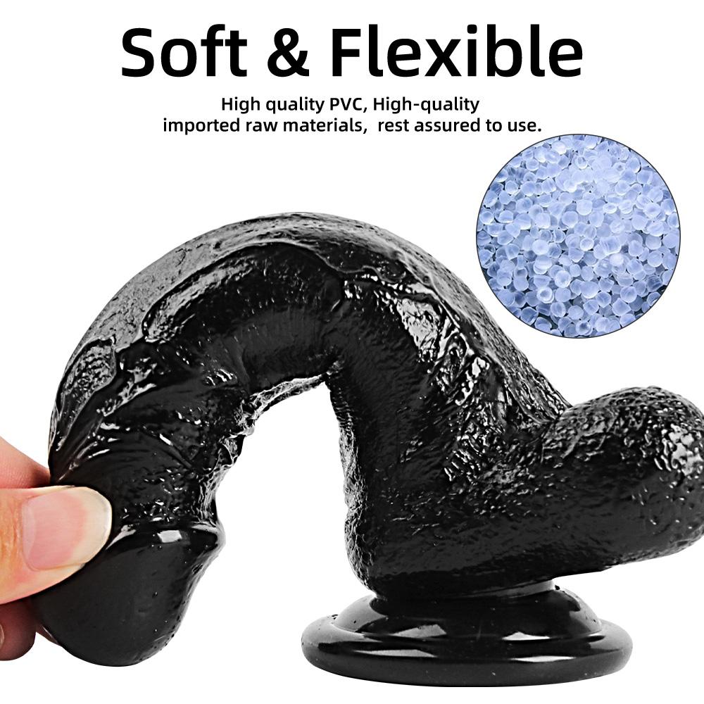 Силиконовый реалистичный фаллоимитатор, женский резиновый фаллоимитатор для лесбиянок с присоской, большой член, пенис, сексуальная игрушка для взрослых