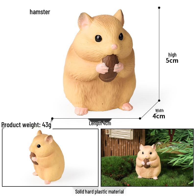 Cute Animal Models: Japanese Raccoon, Flying Squirrel, Monkey, Rabbit, Squirrel, Shiba Inu, Tiger, Lion, Lizard Toy Set