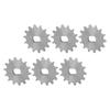 6 шт. Звездочка цепи Колесо Скорость велосипеда Редукторный двигатель Аксессуар Тип 420 14 зубьев Внутр. диам. 12x17 мм