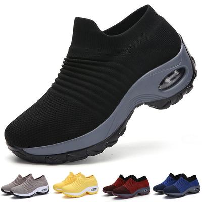 Женские кроссовки Обувь Осень Весна Слипоны Платформа Tenis для женщин Дышащая сетка Носок Кроссовки Женские Zapatos De Mujer WSH3777