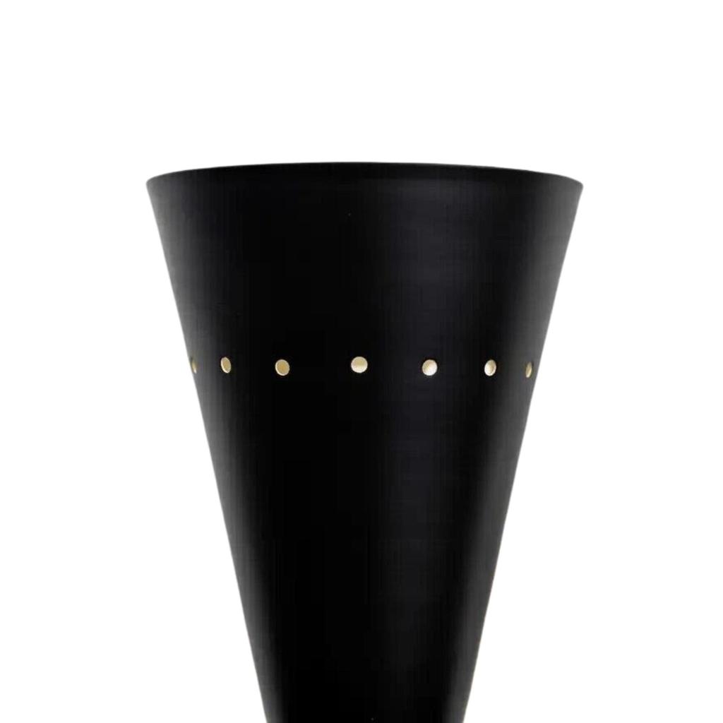 1950 Настенное бра Diabolo Пара современных черных бра в стиле Stilnovo Настенный светильник