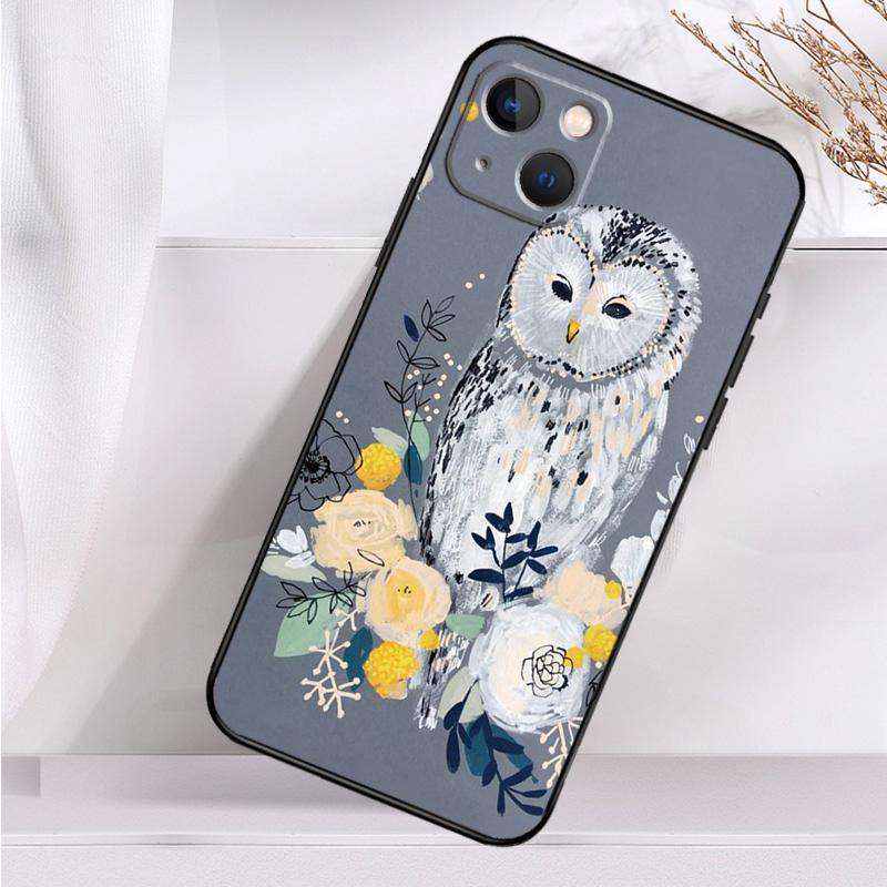 Cute Owl Cartoon Case For iPhone 14 13 12 11 16 15 Pro Max Mini Cover X XR XS 8 7 14 16 15 Plus Accessories