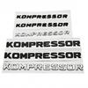 3D KOMPRESSOR Эмблема Буквы Для Benz W203 W204 W211 W210 Класса C SLK ABS Глянцевый Черный Хром Логотип на Багажник Наклейка Аксессуары