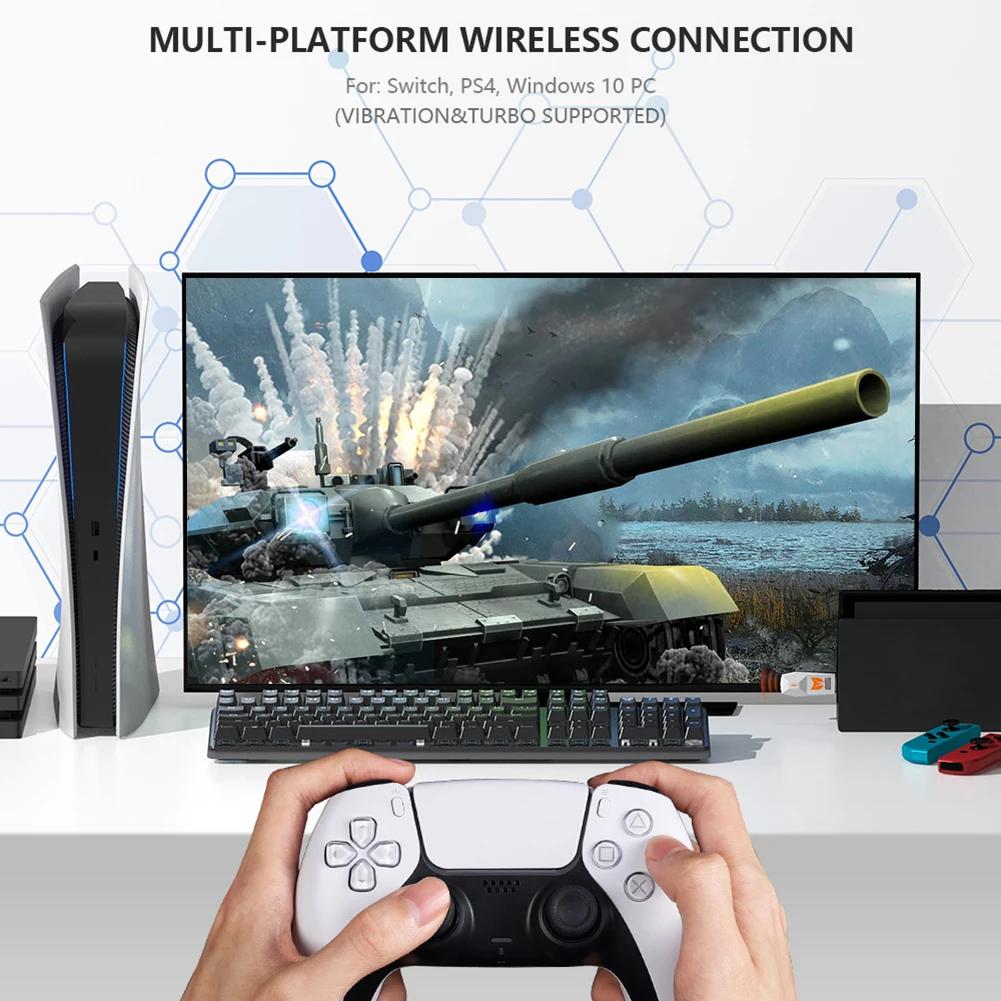 R100 PRO USB-приемник Беспроводной адаптер для ПК с Windows, Switch, PS4, PS5, XBOX One S, Конвертер для геймпада, Bluetooth-адаптер