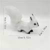 Mini Simulation Squirrel Plush Animal Ornament Christmas Table Decorations Children Birthday Gift Cute Squirrel Miniatures Craft