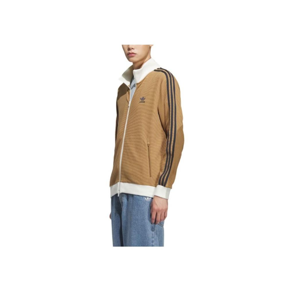 Adidas Originals Track Top Comfortable Long Sleeve Jacket Unisex Jackets Desert-Brown KB8952