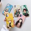 Cartoon Japan Anime Demon Slayer Case For Iphone 11 12 14 Pro Mini Xr Xs Max Se 2020 X 7 8 6 6s Plus 13 Kimetsu No Yaiba Bumper
