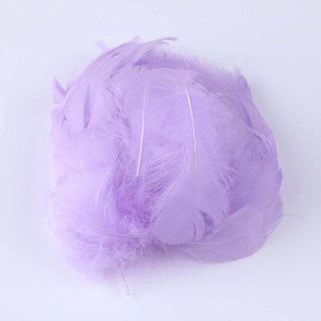 Натуральное гусиное перо 5-8 см, белый шлейф для изготовления ювелирных изделий, серег, свадебных украшений, перья для завязывания мух, 100 шт.