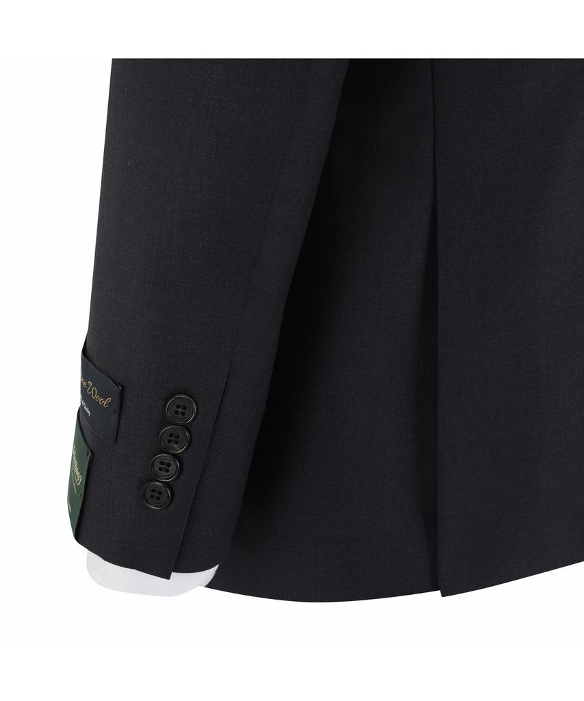 BRENTWOOD [Selection] 100% Wool Classic Suit - Dark Blue Brfba26521Bud