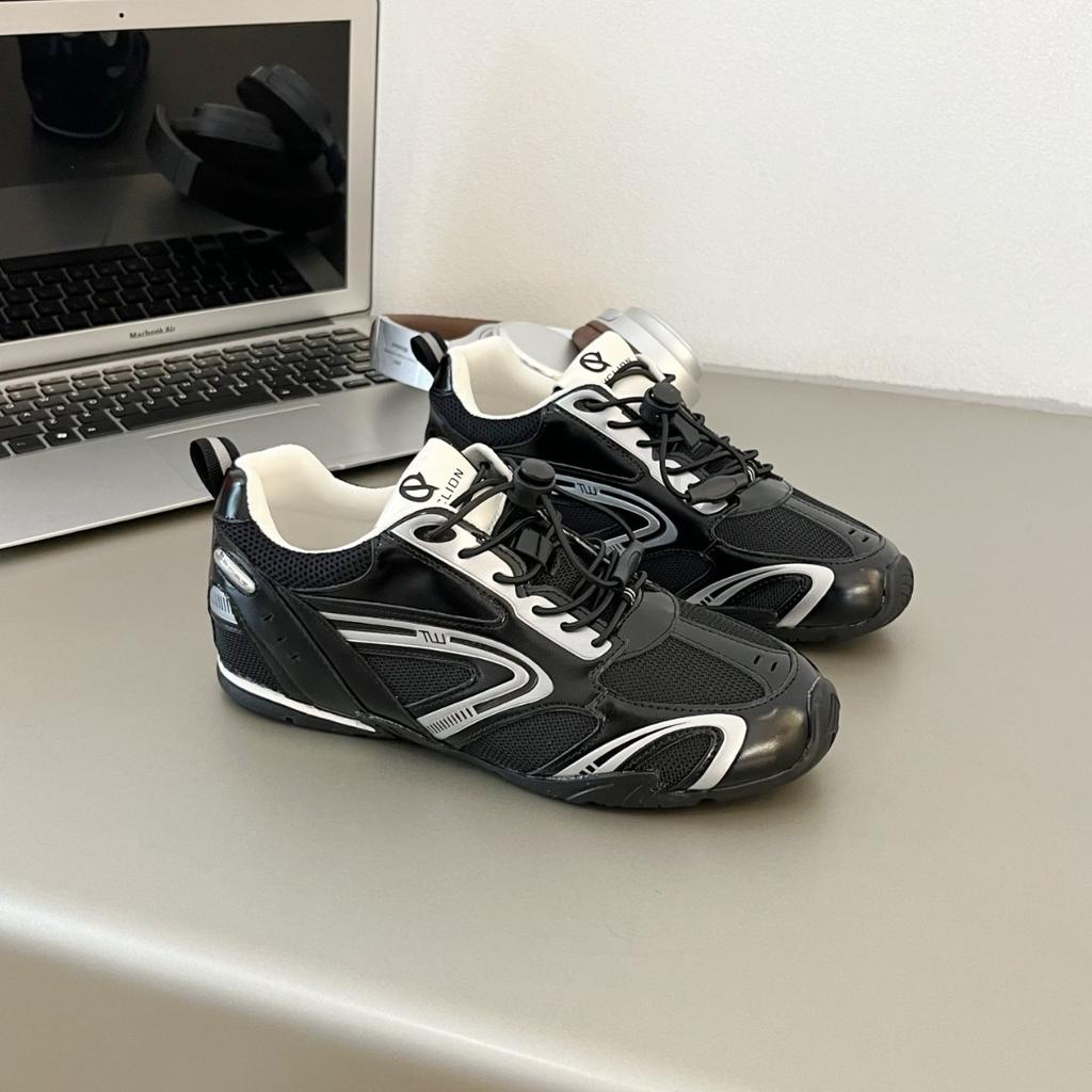 4.0 Racing Shoes Women's 2025 Summer New Fashion Versatile German Training Shoes Leather Mesh Breathable Runaway Sneakers