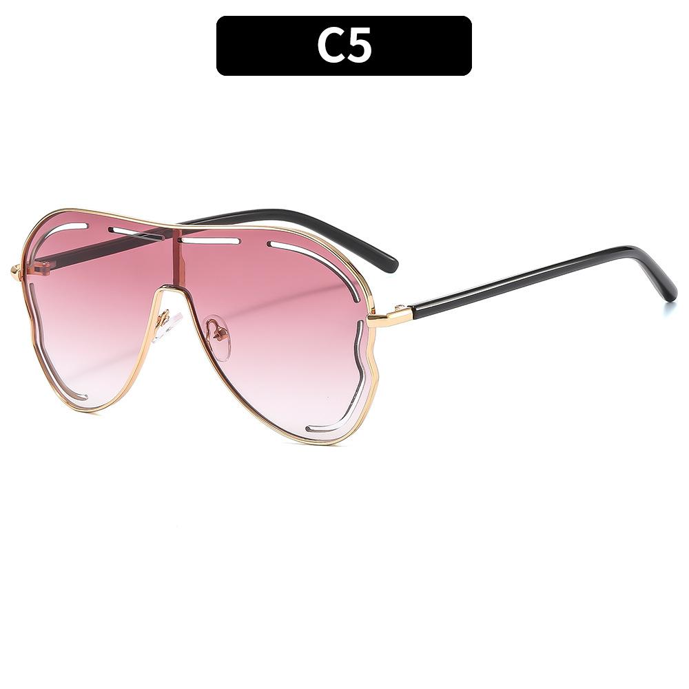 Новые высококачественные женские овальные безободковые солнцезащитные очки, женские металлические очки, очки для вождения, Sonnenbrille Uv400 Dames