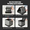 70L Foldable Toilet for Outdoor Camping Trash Can Storage Box Potty for Adults Kids Cover Design Seat Toilet for Picnic Travel