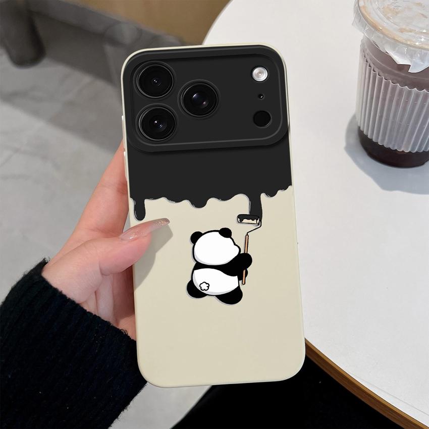 For iPhone 17 17 Pro Case 17 Pro Max Phone Cover Cartoon Rabbit Cat Star Liquid Silicone Shockproof Shell For 17Air Shell Bumper