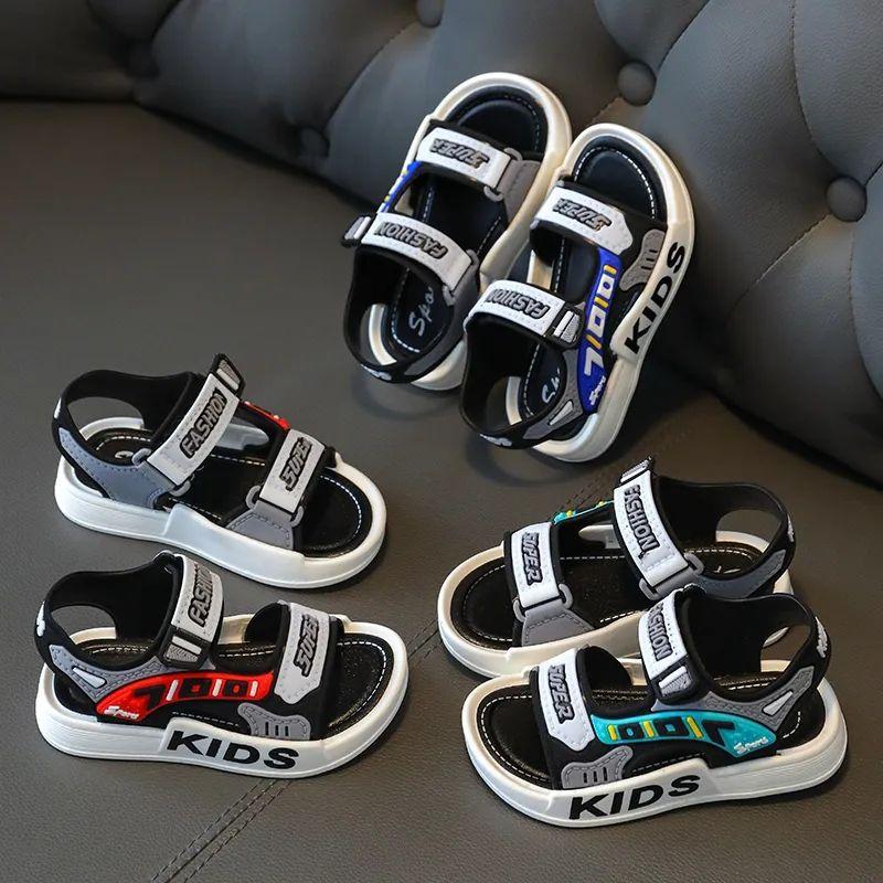 Adorable Cartoon-style Anti-slip Children's Sandals For Boys - Summer Children's Outdoor Beach Sandals