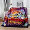 Halloween Friends Celebration Personalized Name Blanket Multi-purpose Personalized Blanket Soft & Cozy Great for Home Decor Picnics Living Room Beddin