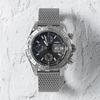 Mesh Watch Strap BAMBI, Stainless Steel 304, 20 or 22 mm, Silver Satin, BSNE1210S