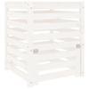 VidaXL Composteur Blanc 63,5x63,5x77,5 cm Bois massif de pin 823809