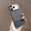 Ретро Жесткий Чехол с Узором из Углеродного Волокна и Кевлара Для iPhone 17 Air 16 15 14 Plus 13 12 Pro Max 11 Текстура Полосок Защитный Бампер