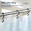 12 шт./компл. крючок для занавески для душа S-образный Т-образный многофункциональный сверхмощный гальванический металл для ванной комнаты кольцо для занавески комплект вешалок для полотенец товары для дома
