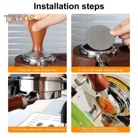 Сетка для шайб 51 мм/58 мм, многослойная портативная, не содержащая BPA, практичная, легко моющаяся, принадлежности для фильтров для шайб