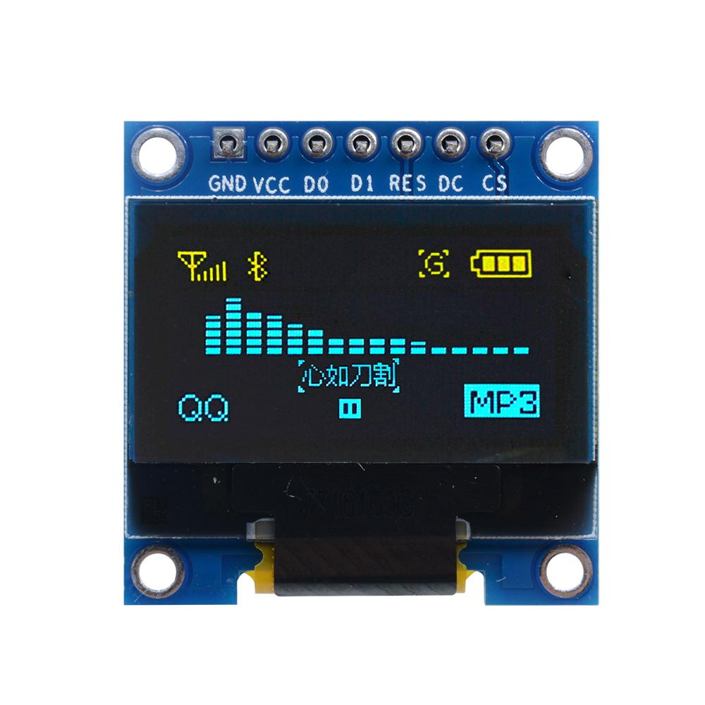 0.96 Inch OLED Display Module SSD1306 I2C IIC SPI Serial 128X64 LCD 4 Pin YellowBlue WhiteBlue for Arduino