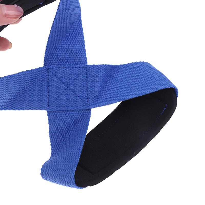 2Pcs Padded Figure 8 Straps Deadlift Weight Lifting Wrist Straps Anti-Slip Sport Fitness Power Lifters Workout Pull-Ups Straps