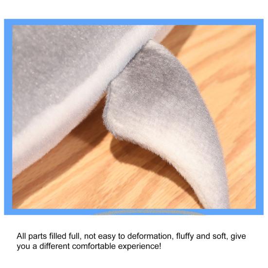 Плюшевая подушка в виде акулы, мягкая на ощупь, милая реалистичная кукла-животное, плюшевые игрушки-компаньоны, диванная подушка, гигантская игрушка в виде акулы