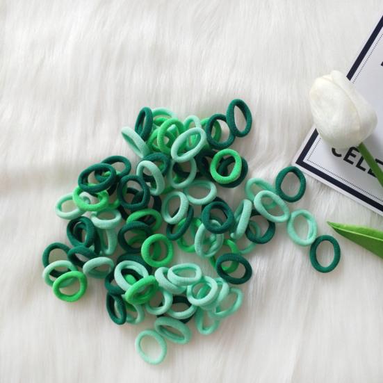 100Pcs Colorful Hair Ties Gentle Towel Ring Material Elastic Bands Hair Rings Styling Lightweight Versatile Accessories