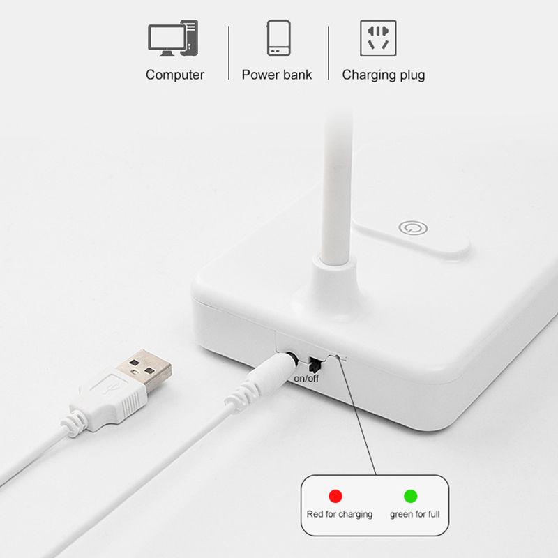 Настольная лампа Сенсорные настольные лампы для гостиной Настольные складные настольные лампы с гибкой стойкой и регулируемой яркостью Защита глаз Учебная лампа Светодиодный свет